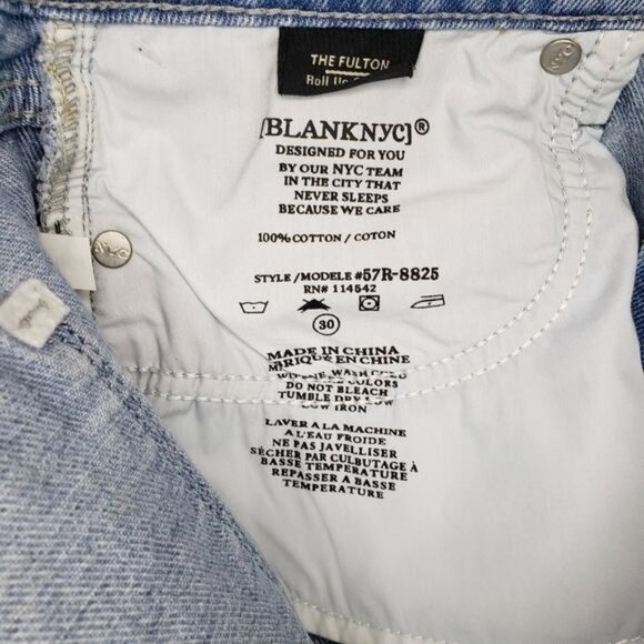NWT BLANKNYC  The Fulton Light Wash Denim Shorts 30 - Picture 15 of 15